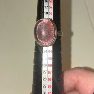 Garden Quartz Sterling silver ring size 9.75